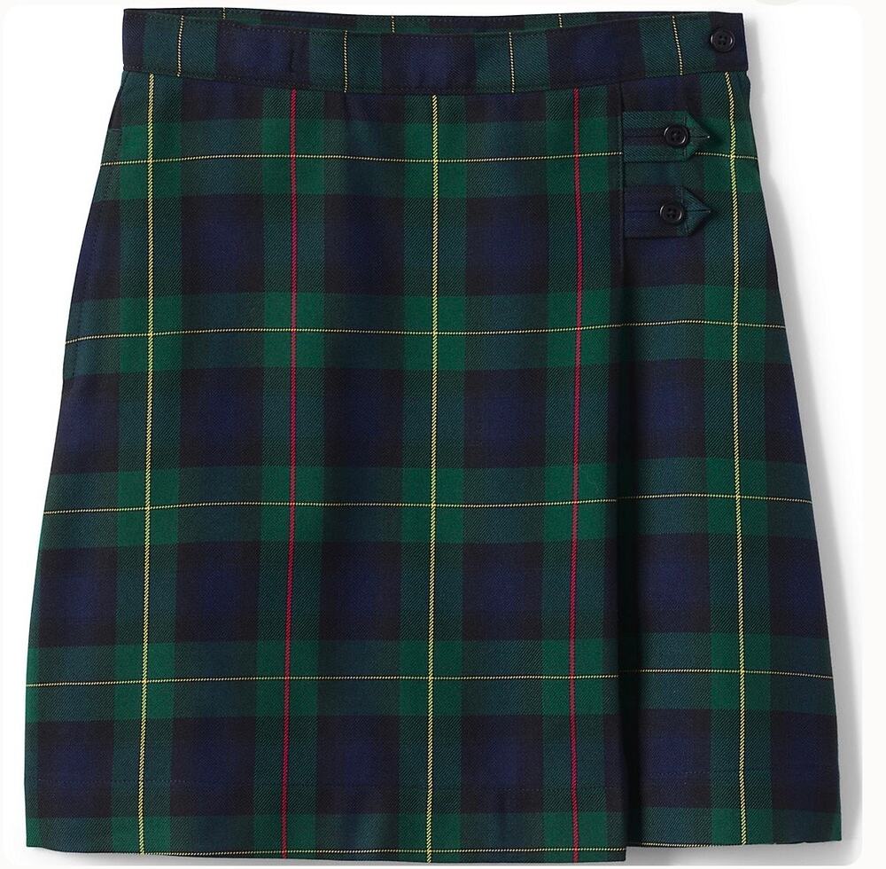 Land’s End Plaid Tartan Checkered A-Line School Girl Skirt size 5 Juniors